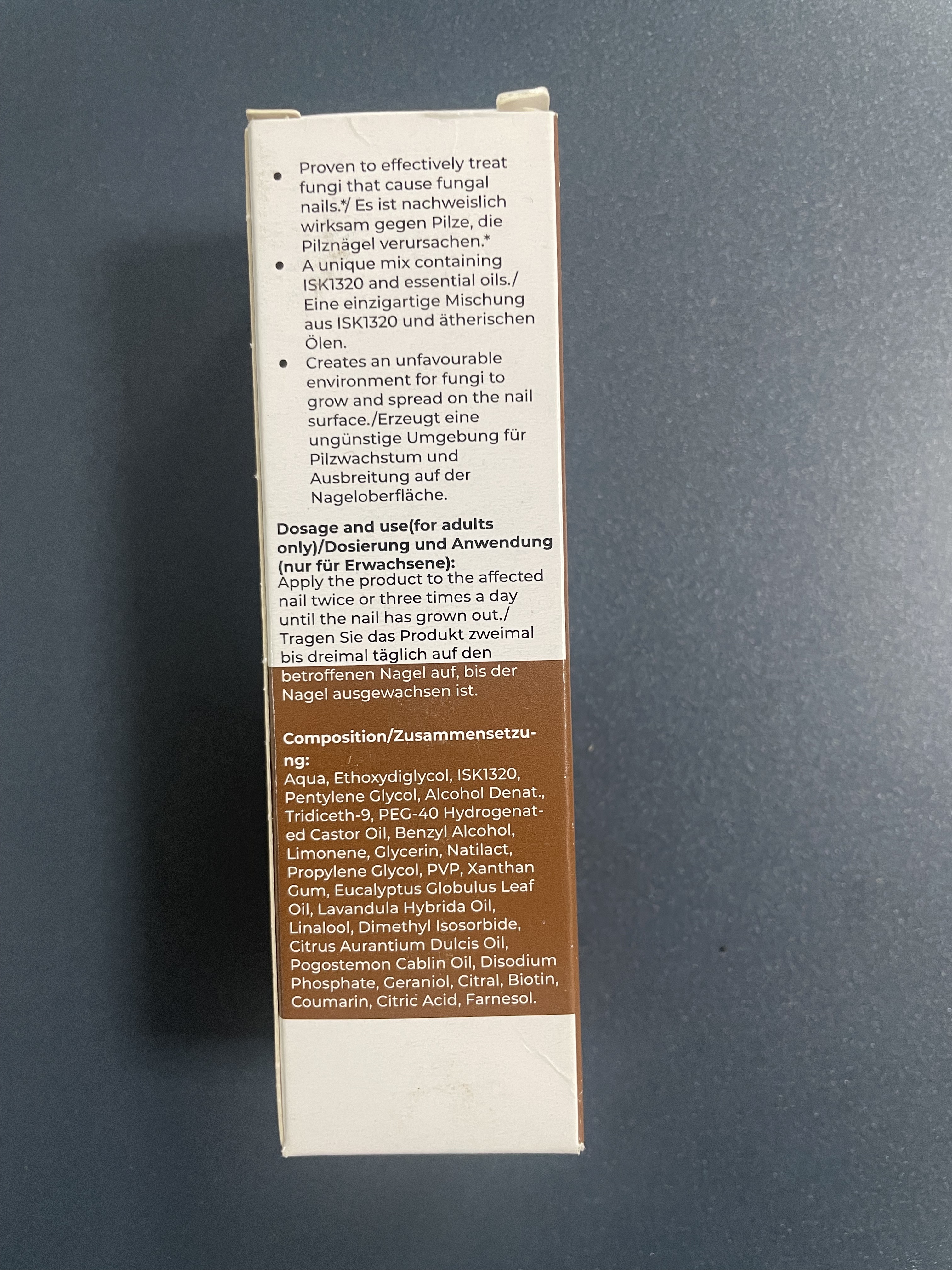Nailtroe ISK1320 formula bottle close-up